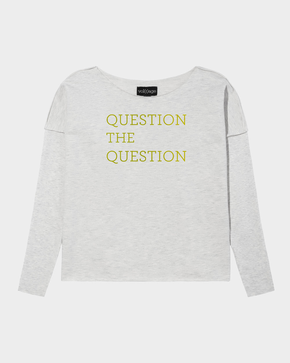 QUESTION THE QUESTION. relaxed smart-shirt by vol(t)age