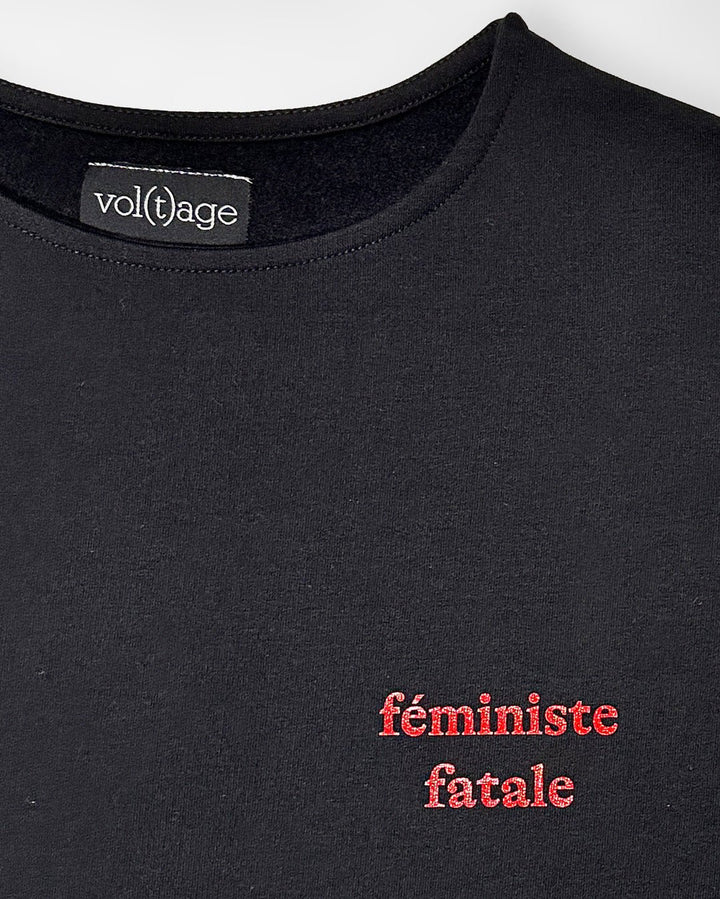 FEMINISTE FATALE fitted smart-shirt