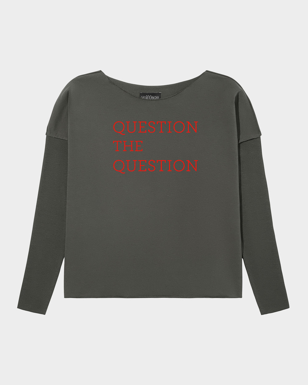 QUESTION THE QUESTION. relaxed smart-shirt by vol(t)age