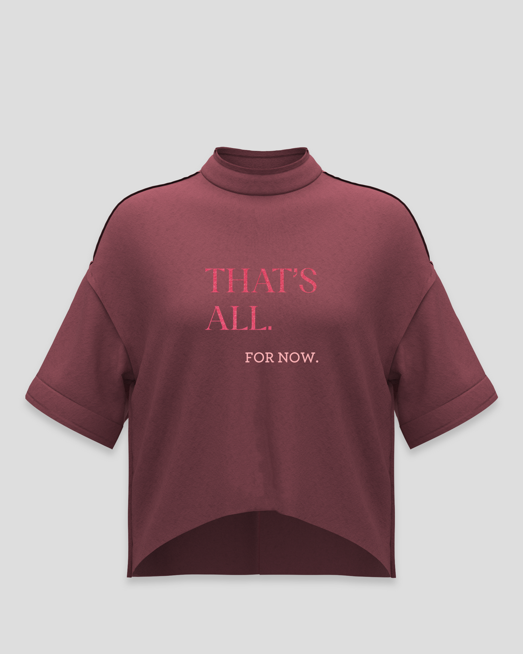 THAT'S ALL. for now. short train smart-tee