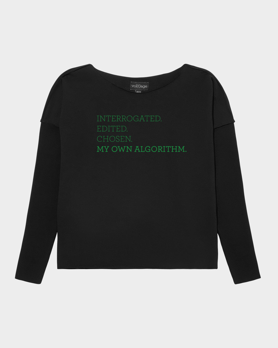 MY OWN ALGORITHM. Interrogated. Edited. Chosen. relaxed smart-shirt