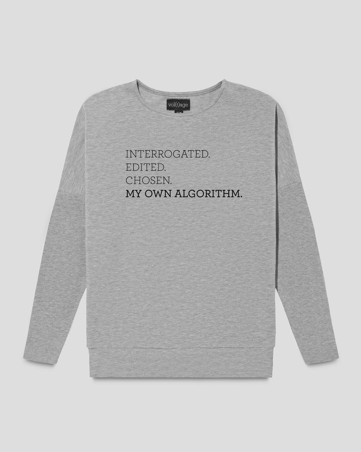 MY OWN ALGORITHM. Interrogated. Edited. Chosen. fitted smart-shirt