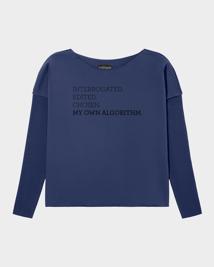 MY OWN ALGORITHM. Interrogated. Edited. Chosen. relaxed smart-shirt