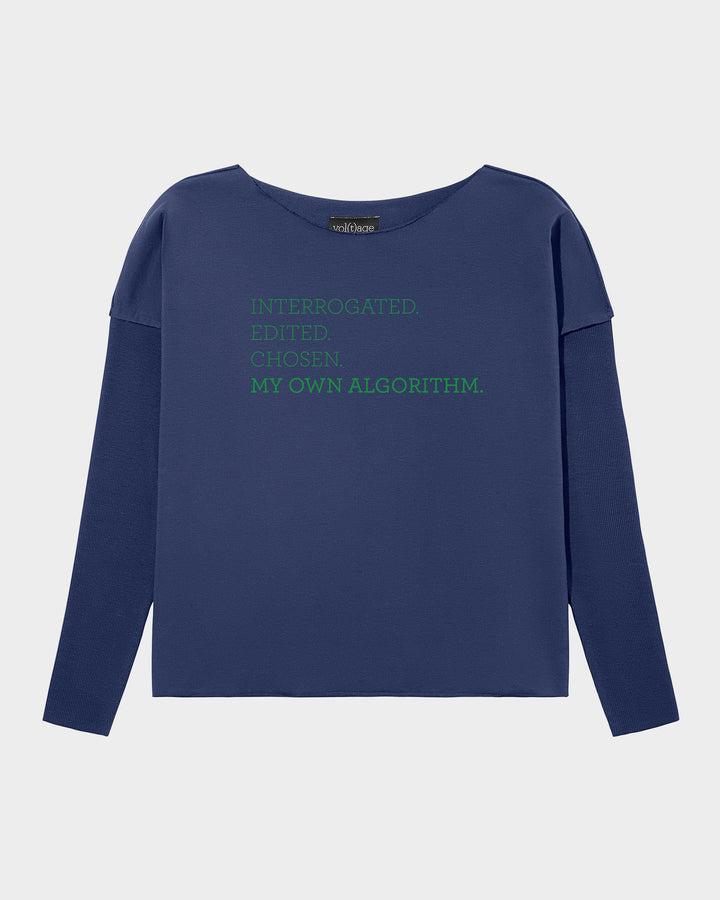 MY OWN ALGORITHM. Interrogated. Edited. Chosen. relaxed smart-shirt