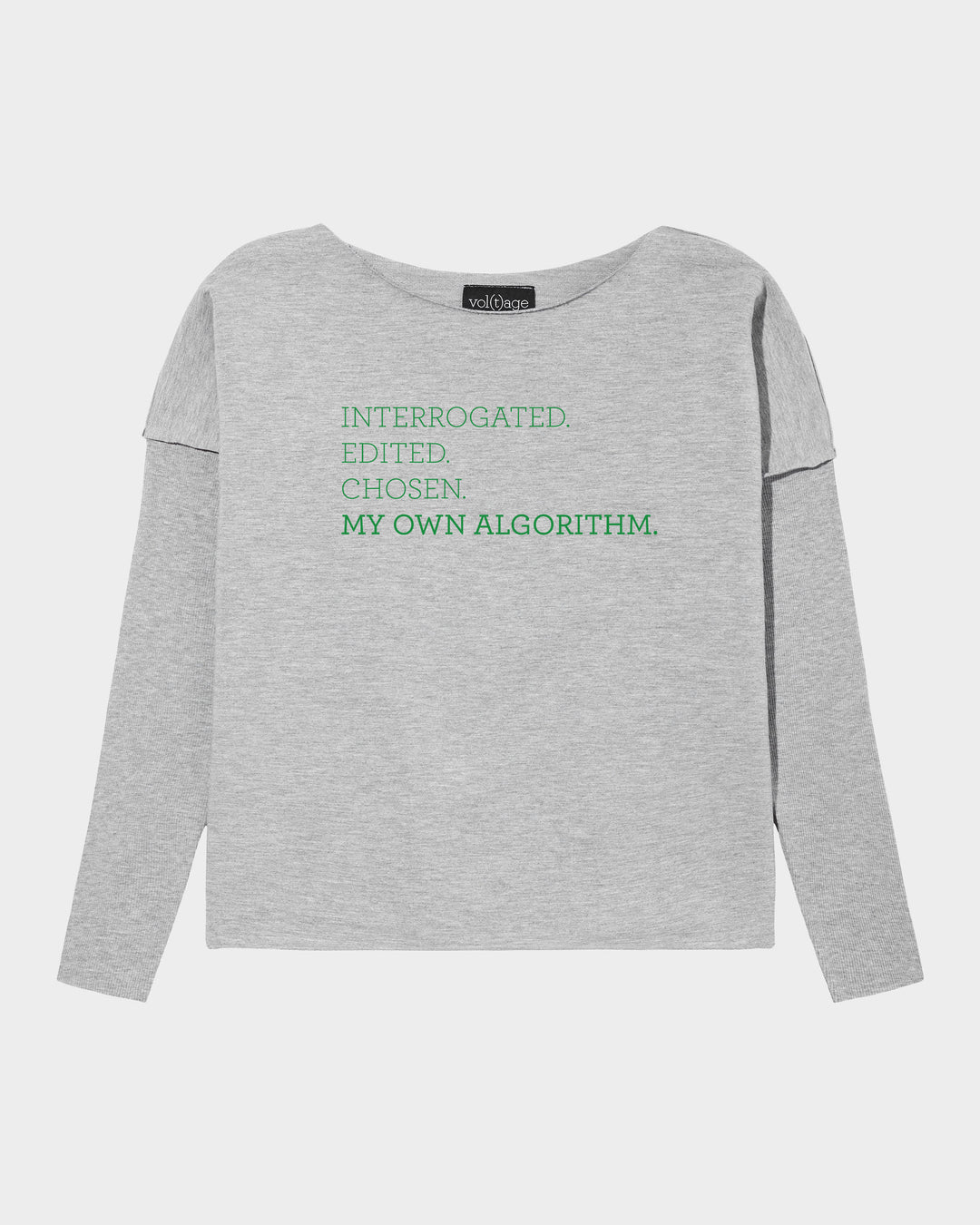 MY OWN ALGORITHM. Interrogated. Edited. Chosen. relaxed smart-shirt