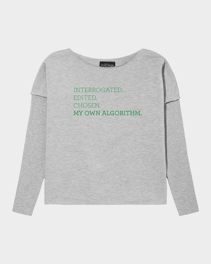 MY OWN ALGORITHM. Interrogated. Edited. Chosen. relaxed smart-shirt