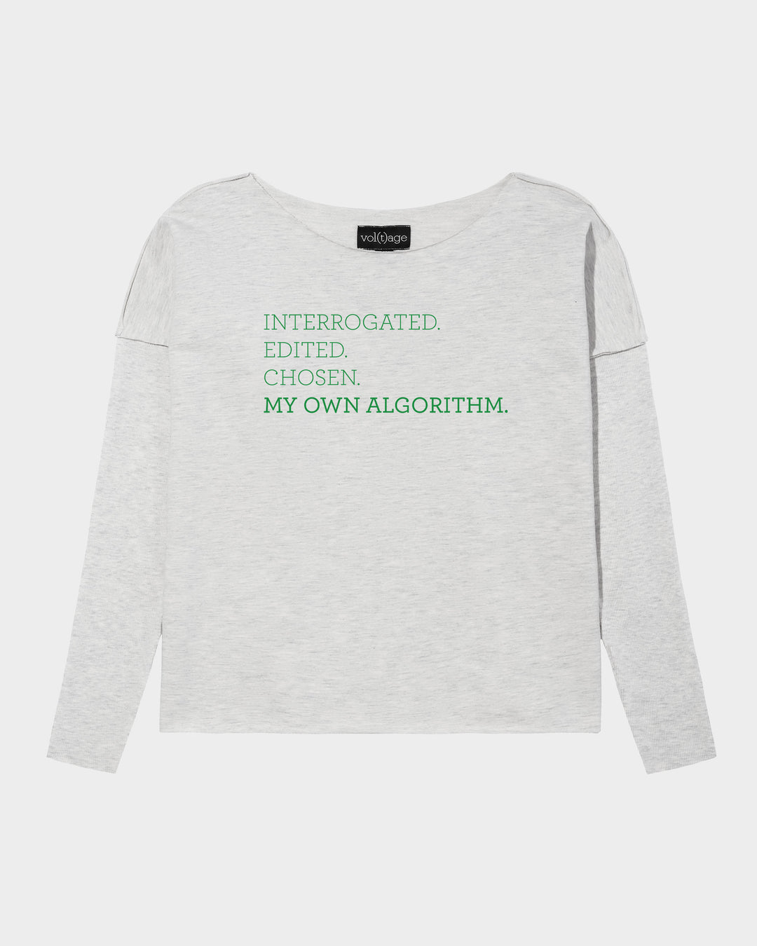 MY OWN ALGORITHM. Interrogated. Edited. Chosen. relaxed smart-shirt