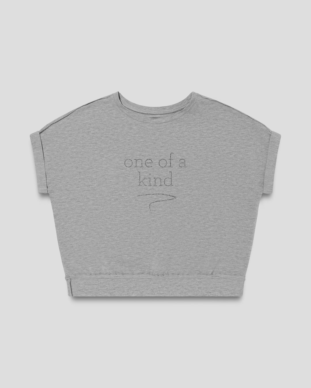 ONE OF A KIND. fitted smart-tee by vol(t)age with silver glitter lettering