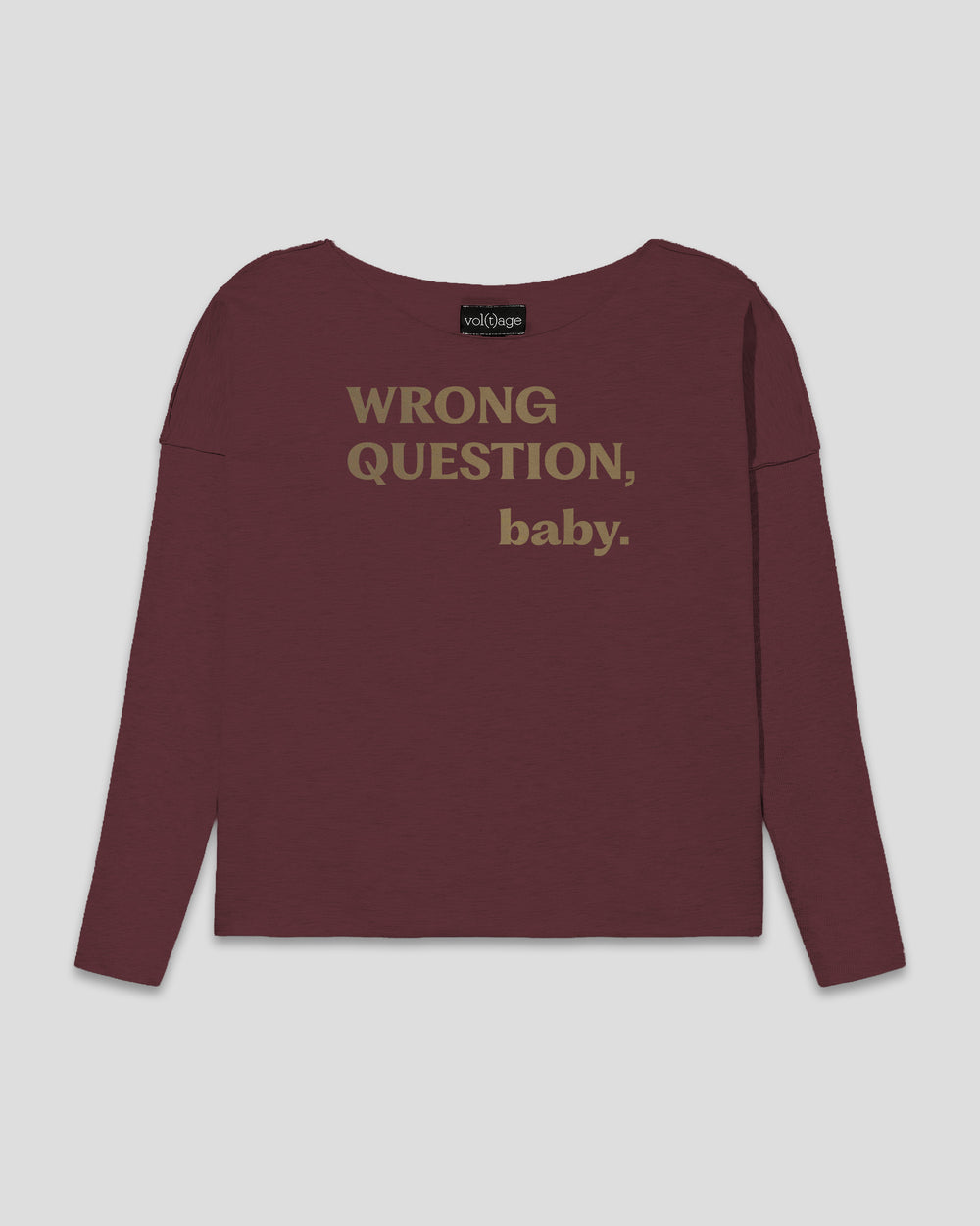 WRONG QUESTION, baby. relaxed smart-shirt by vol(t)age