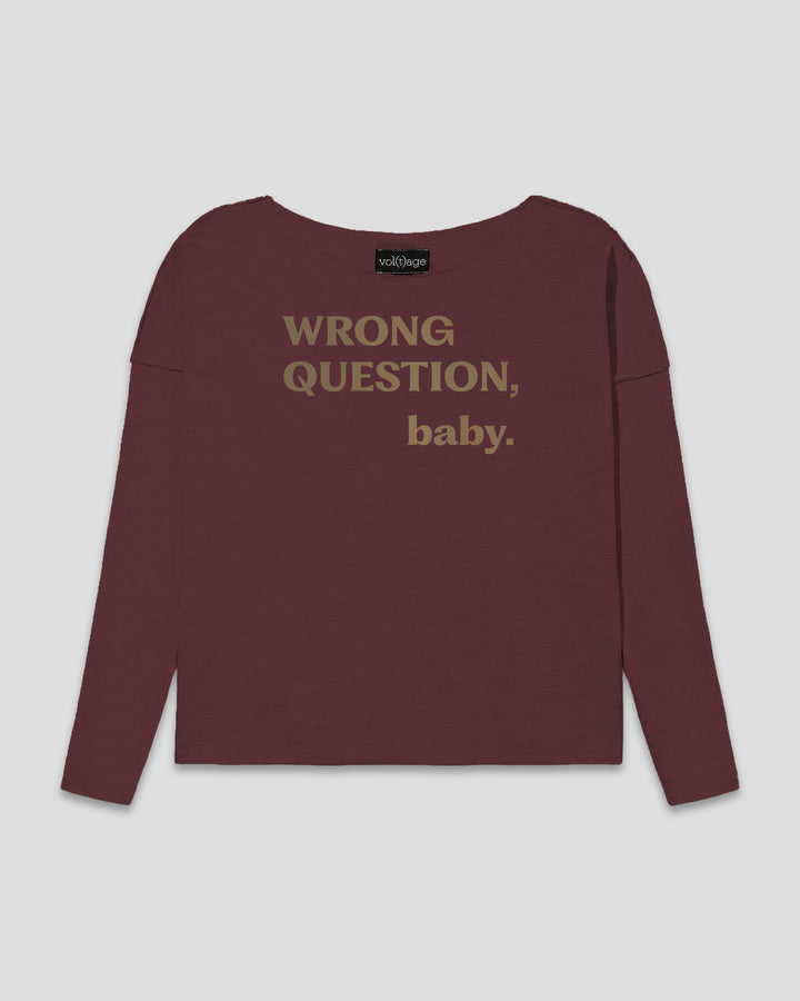 WRONG QUESTION, baby. relaxed smart-shirt