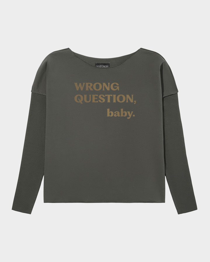 WRONG QUESTION, baby. relaxed smart-shirt