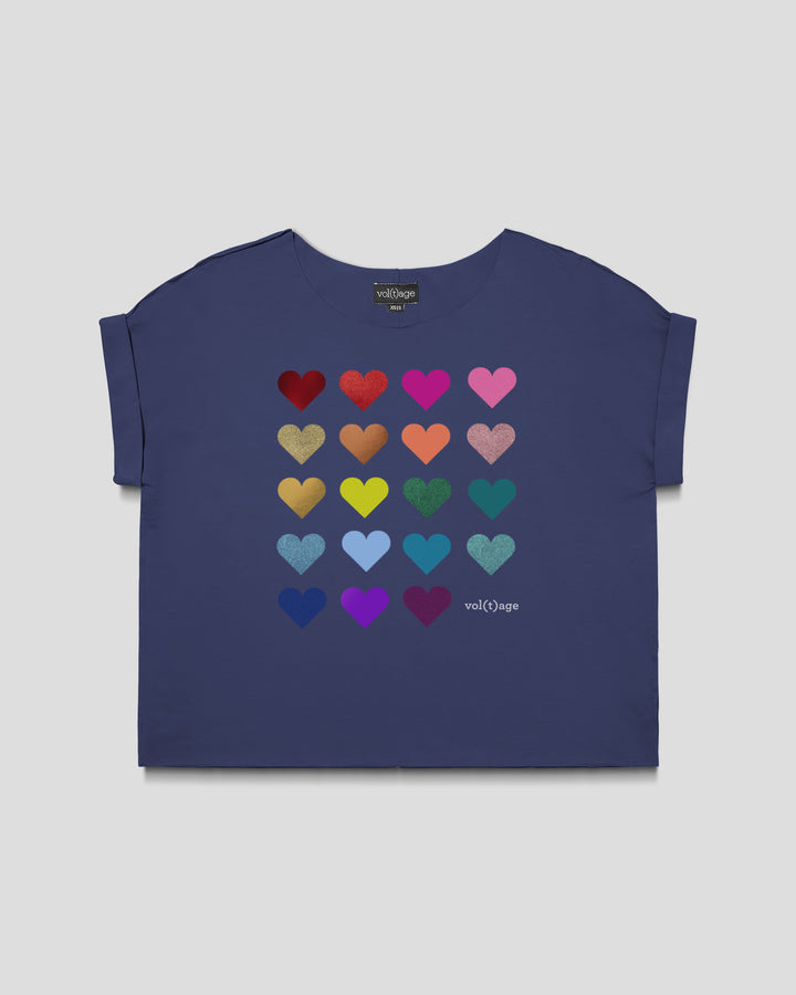 HEARTS palette relaxed smart-tee
