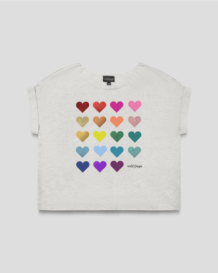 HEARTS palette relaxed smart-tee