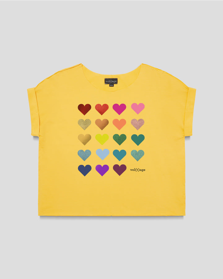 HEARTS palette relaxed smart-tee
