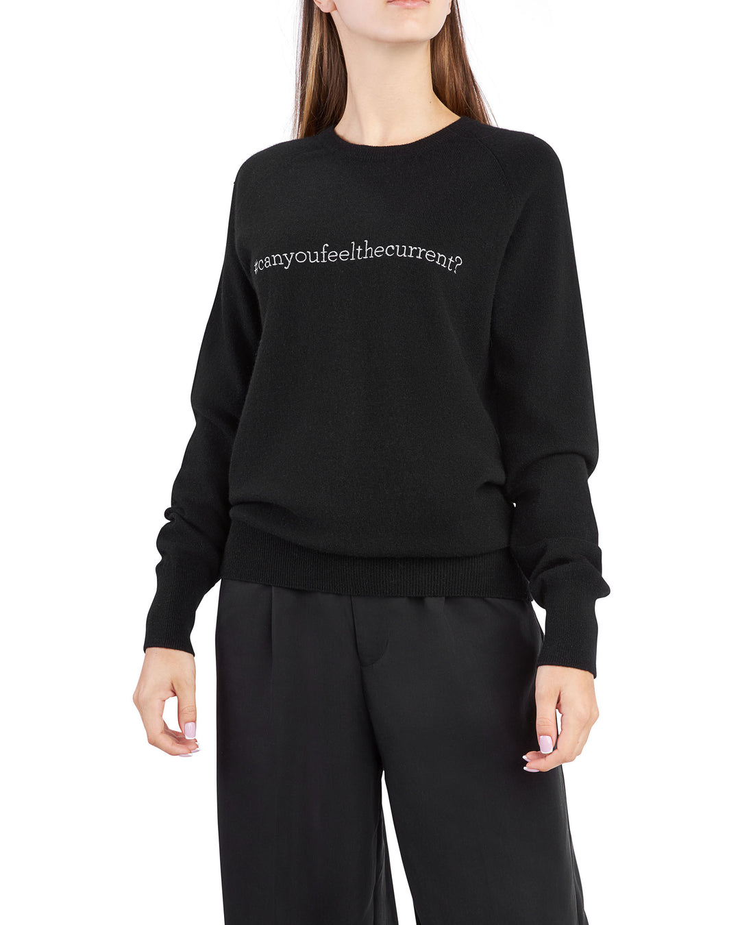 CAN YOU FEEL THE CURRENT cashmere sweater