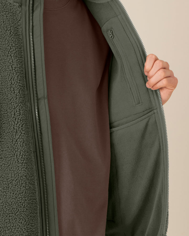 CHICOLOGIST | GET CHIC DONE fleece sherpa vest