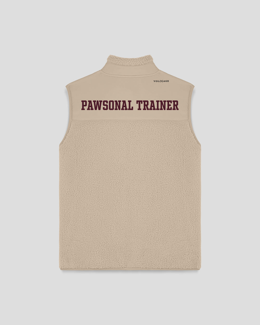 PAWSONAL TRAINER | PAWSITIVE VIBES ONLY fleece sherpa vest