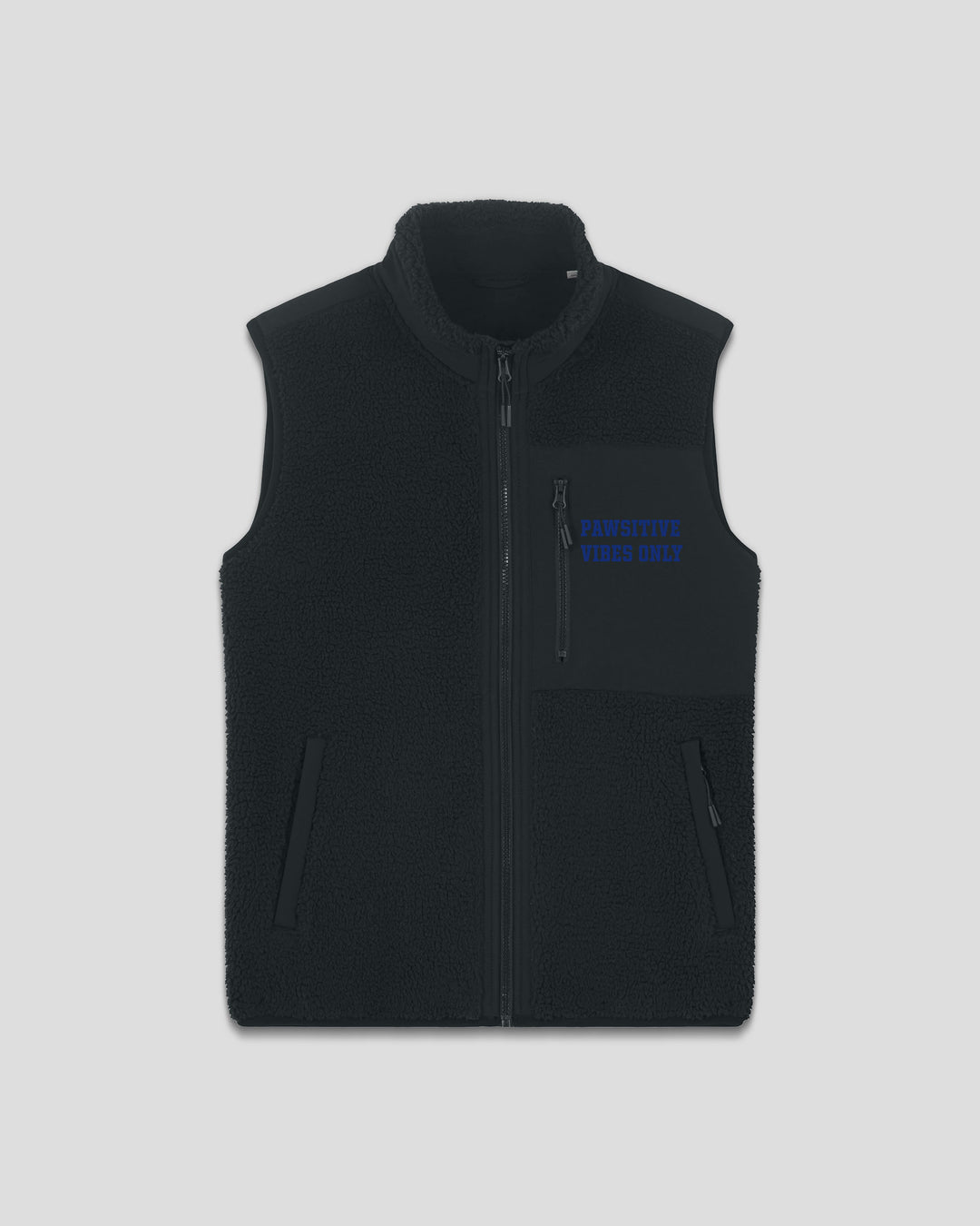 PAWSONAL TRAINER | PAWSITIVE VIBES ONLY fleece sherpa vest