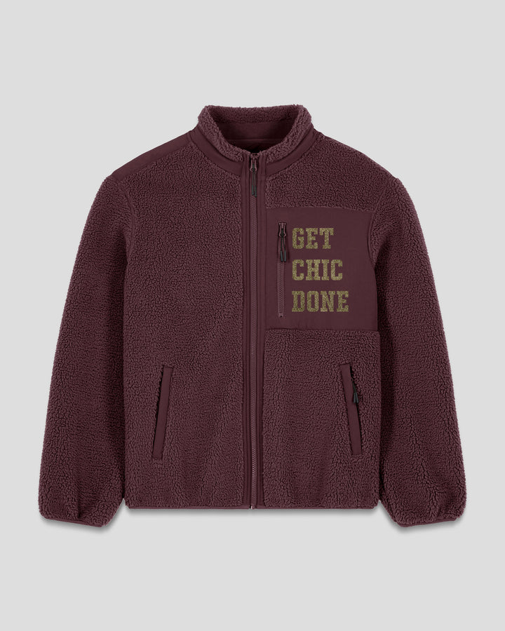CHICOLOGIST | GET CHIC DONE fleece sherpa jacket