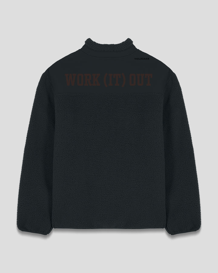 WORK (IT) OUT |FIELD TEST(ED) fleece sherpa jacket