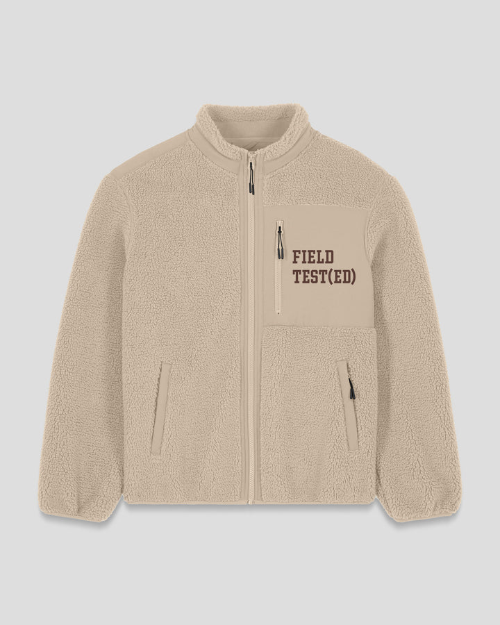 WORK (IT) OUT |FIELD TEST(ED) fleece sherpa jacket