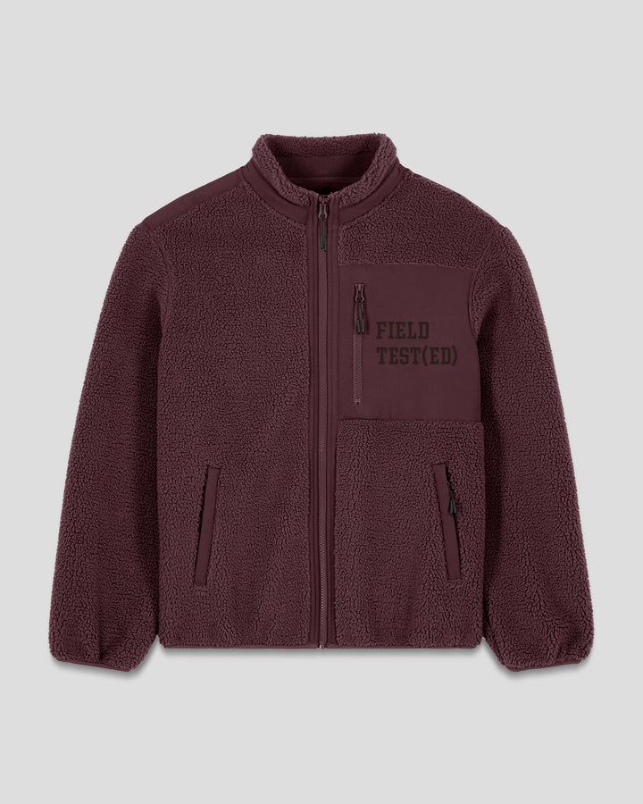 WORK (IT) OUT |FIELD TEST(ED) fleece sherpa jacket