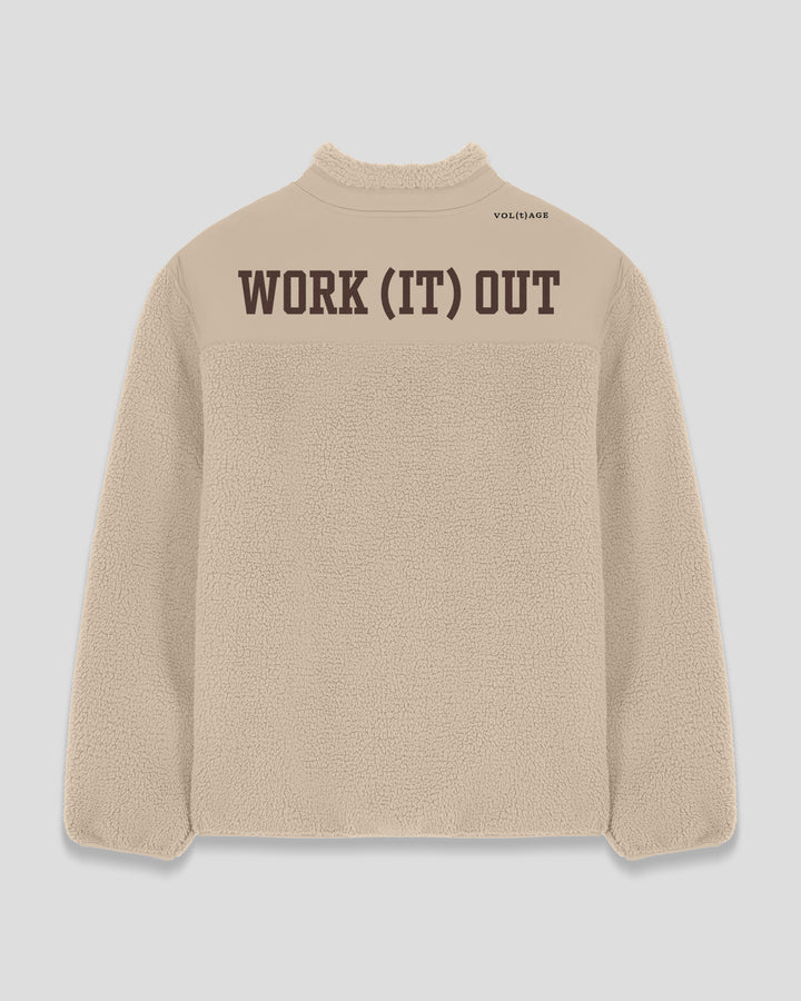 WORK (IT) OUT |FIELD TEST(ED) fleece sherpa jacket