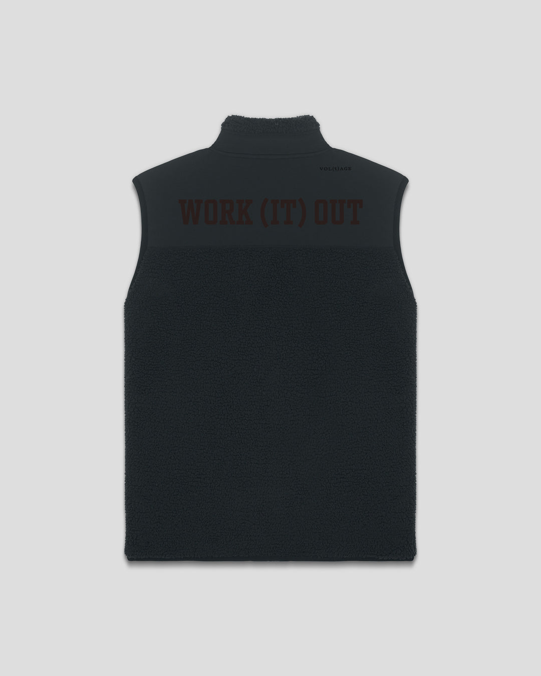 WORK (IT) OUT| FIELD TEST(ED) fleece sherpa vest