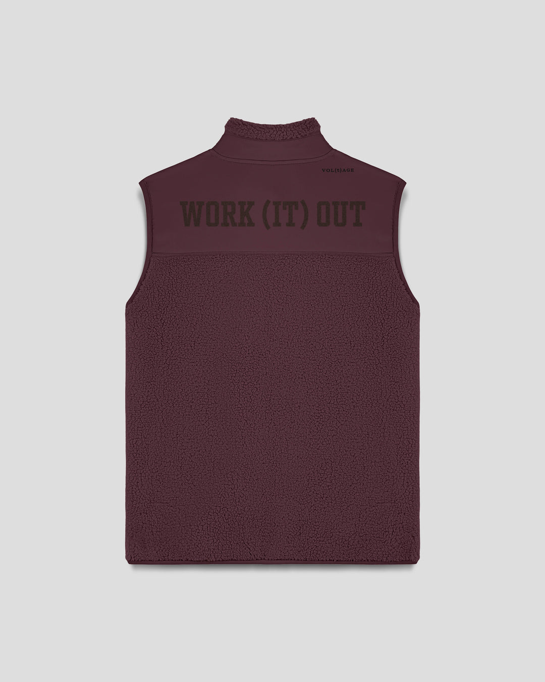 WORK (IT) OUT| FIELD TEST(ED) fleece sherpa vest
