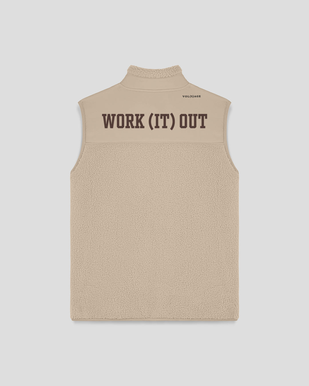 WORK (IT) OUT| FIELD TEST(ED) fleece sherpa vest