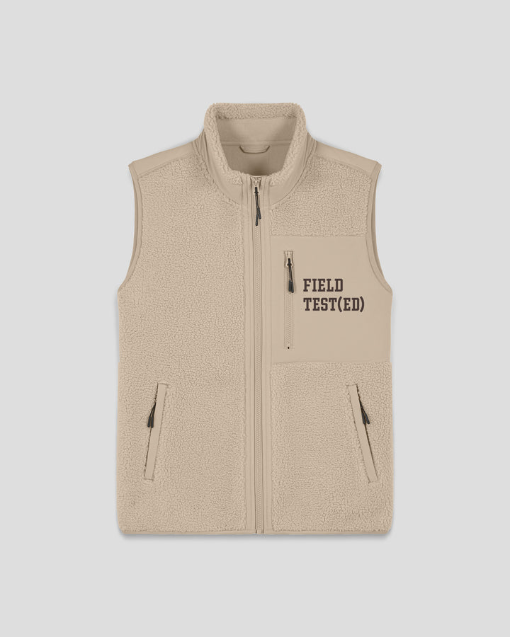 WORK (IT) OUT| FIELD TEST(ED) fleece sherpa vest