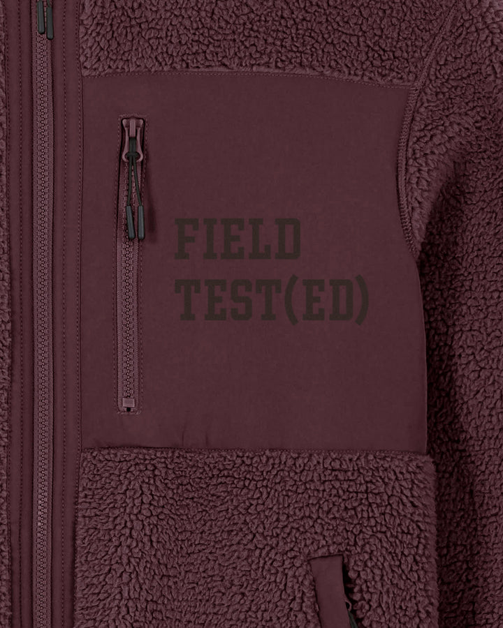 WORK (IT) OUT |FIELD TEST(ED) fleece sherpa jacket