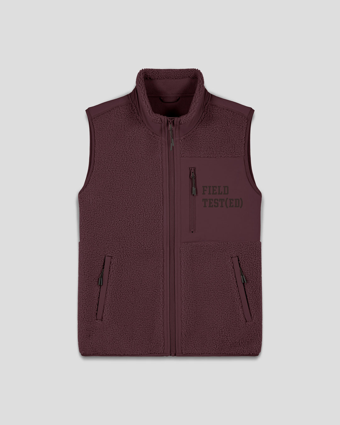WORK (IT) OUT| FIELD TEST(ED) fleece sherpa vest