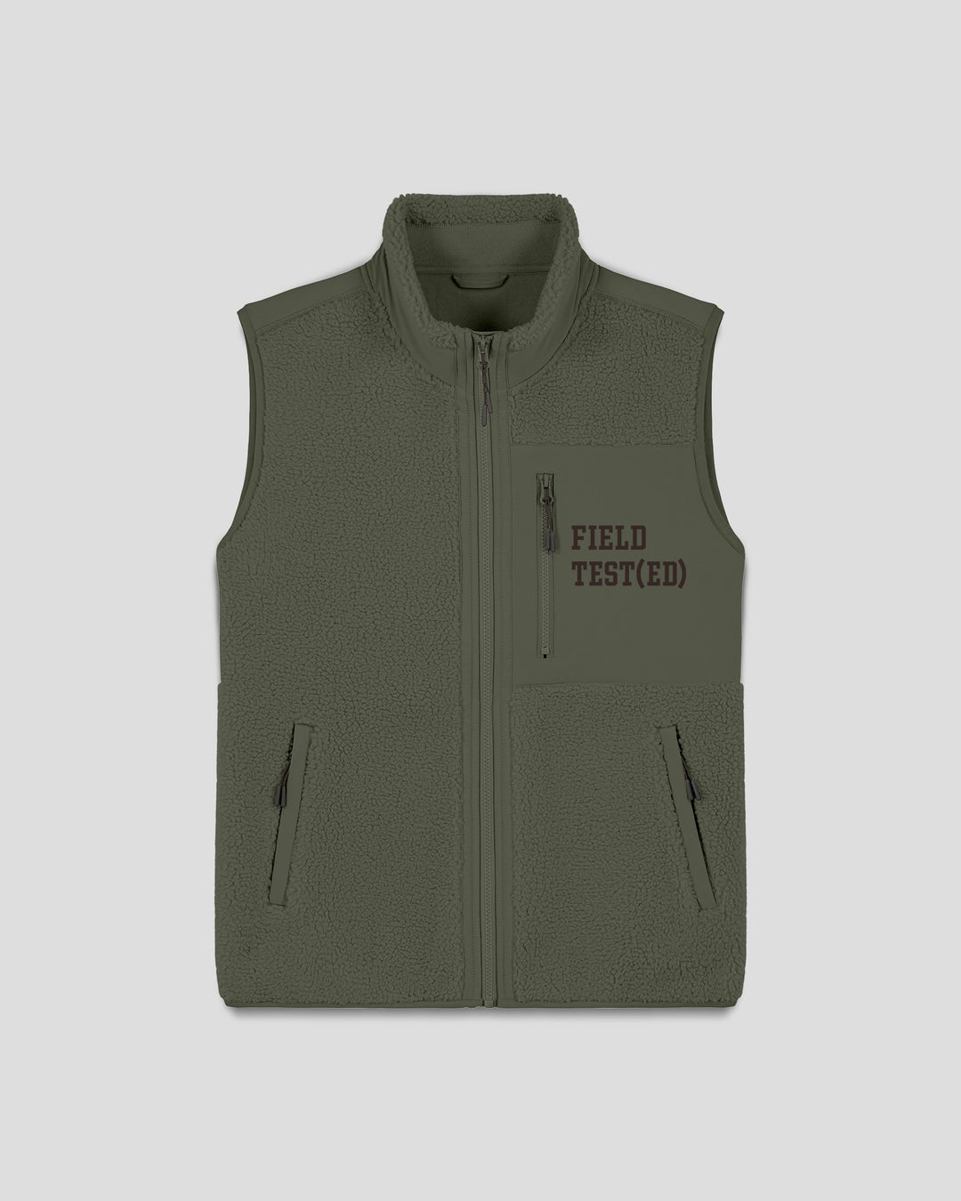 WORK (IT) OUT| FIELD TEST(ED) fleece sherpa vest