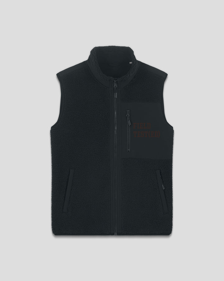 WORK (IT) OUT| FIELD TEST(ED) fleece sherpa vest