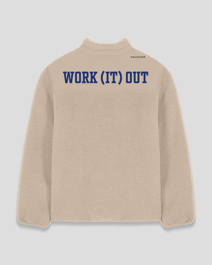 WORK (IT) OUT |MISS FIT fleece sherpa jacket