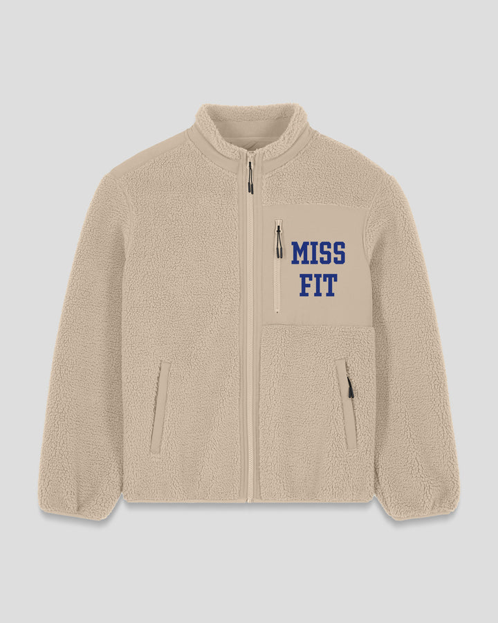 WORK (IT) OUT |MISS FIT fleece sherpa jacket
