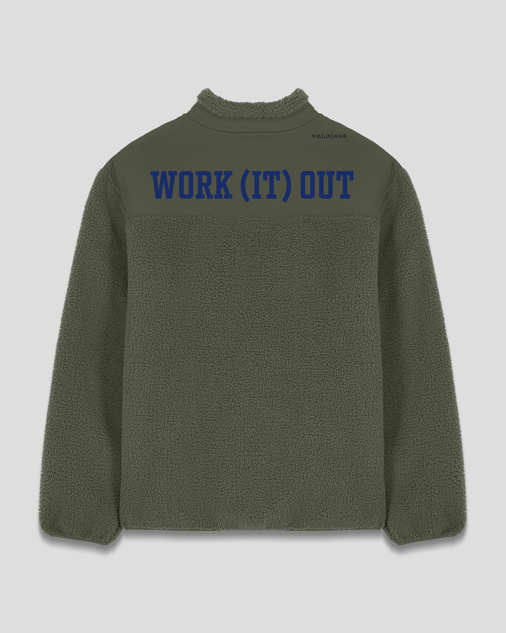WORK (IT) OUT |MISS FIT fleece sherpa jacket