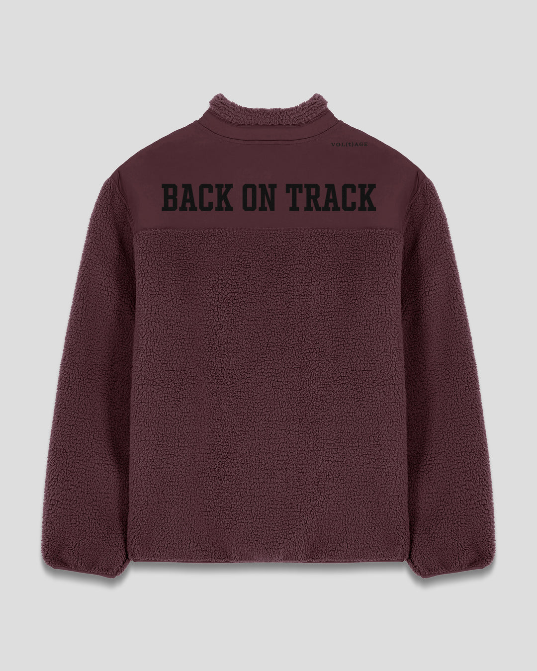 BACK ON TRACK|WALK THE TALK fleece sherpa jacket