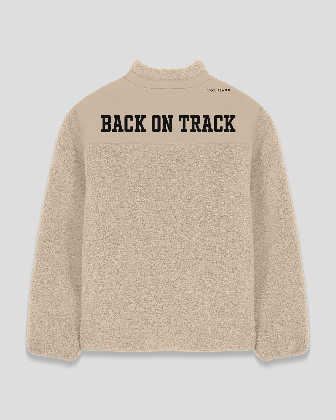 BACK ON TRACK|WALK THE TALK fleece sherpa jacket
