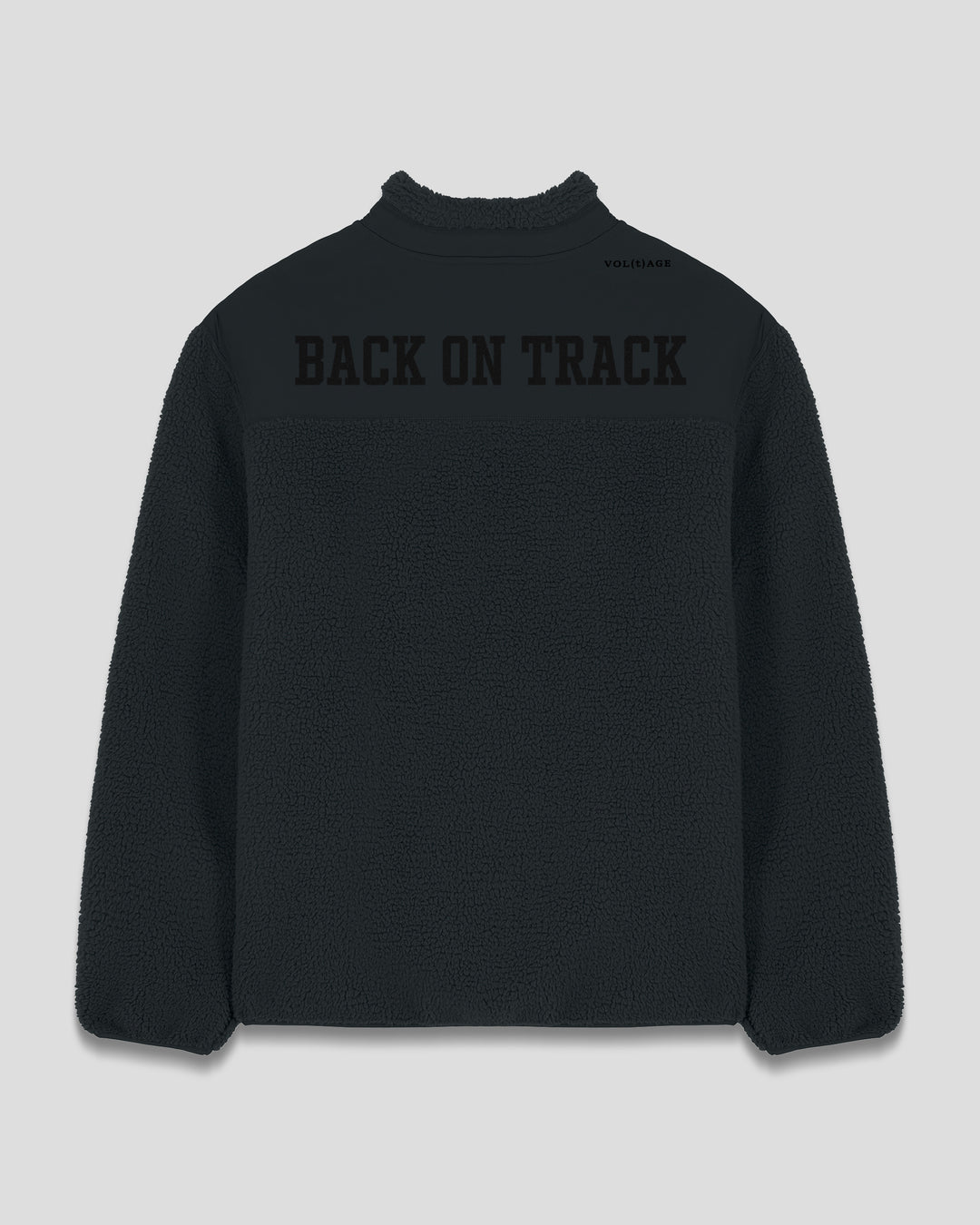 BACK ON TRACK|WALK THE TALK fleece sherpa jacket