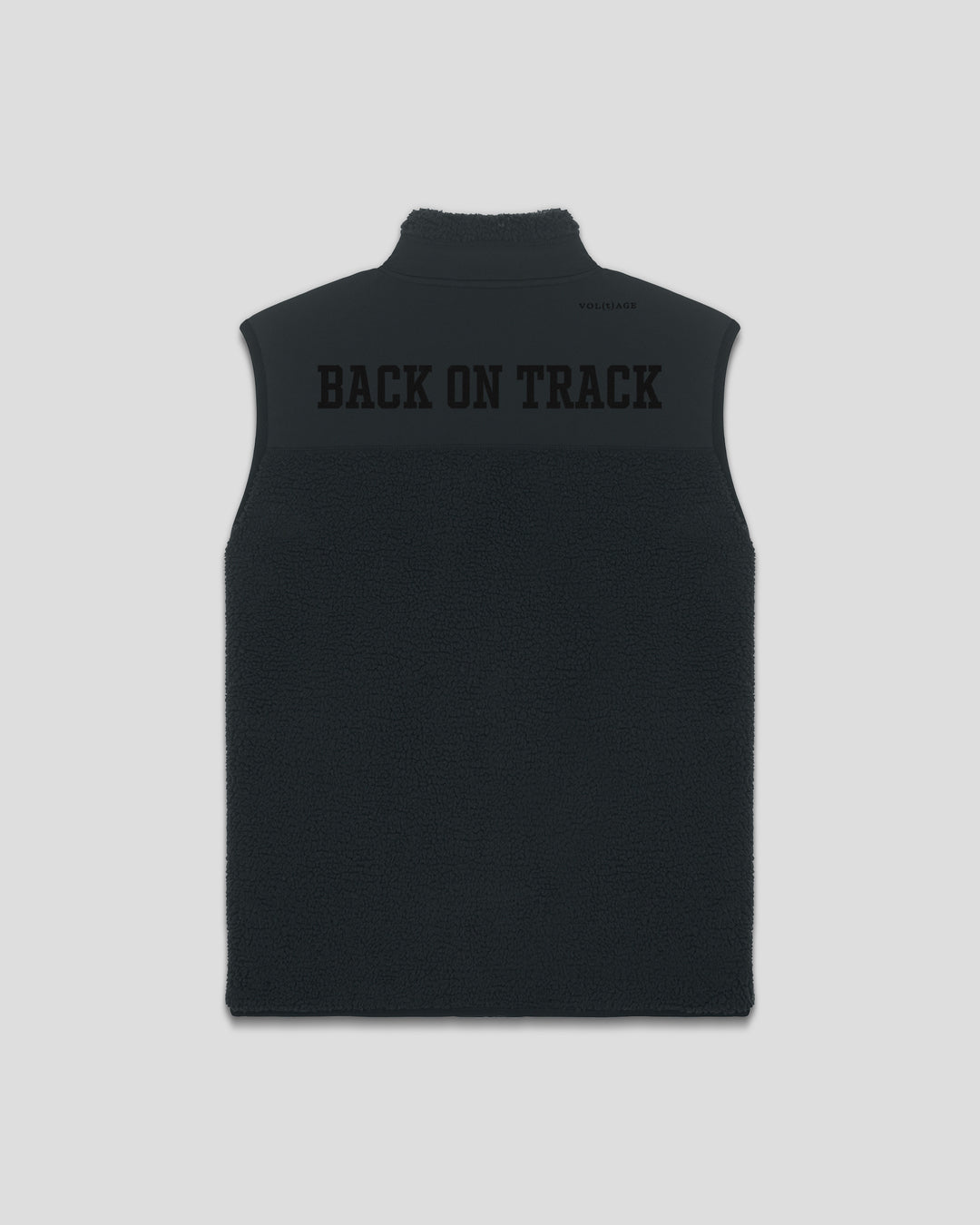 BACK ON TRACK|WALK THE TALK fleece sherpa vest