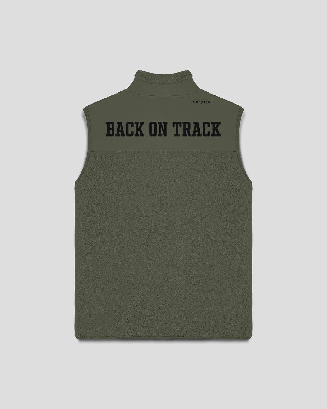 BACK ON TRACK|WALK THE TALK fleece sherpa vest