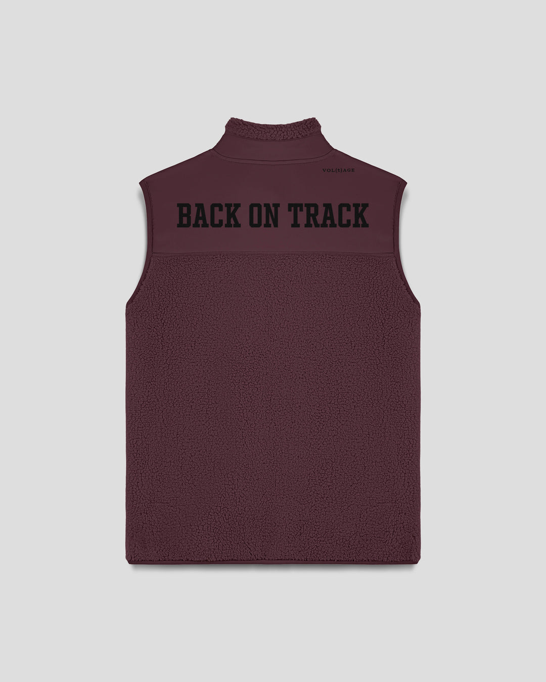 BACK ON TRACK|WALK THE TALK fleece sherpa vest