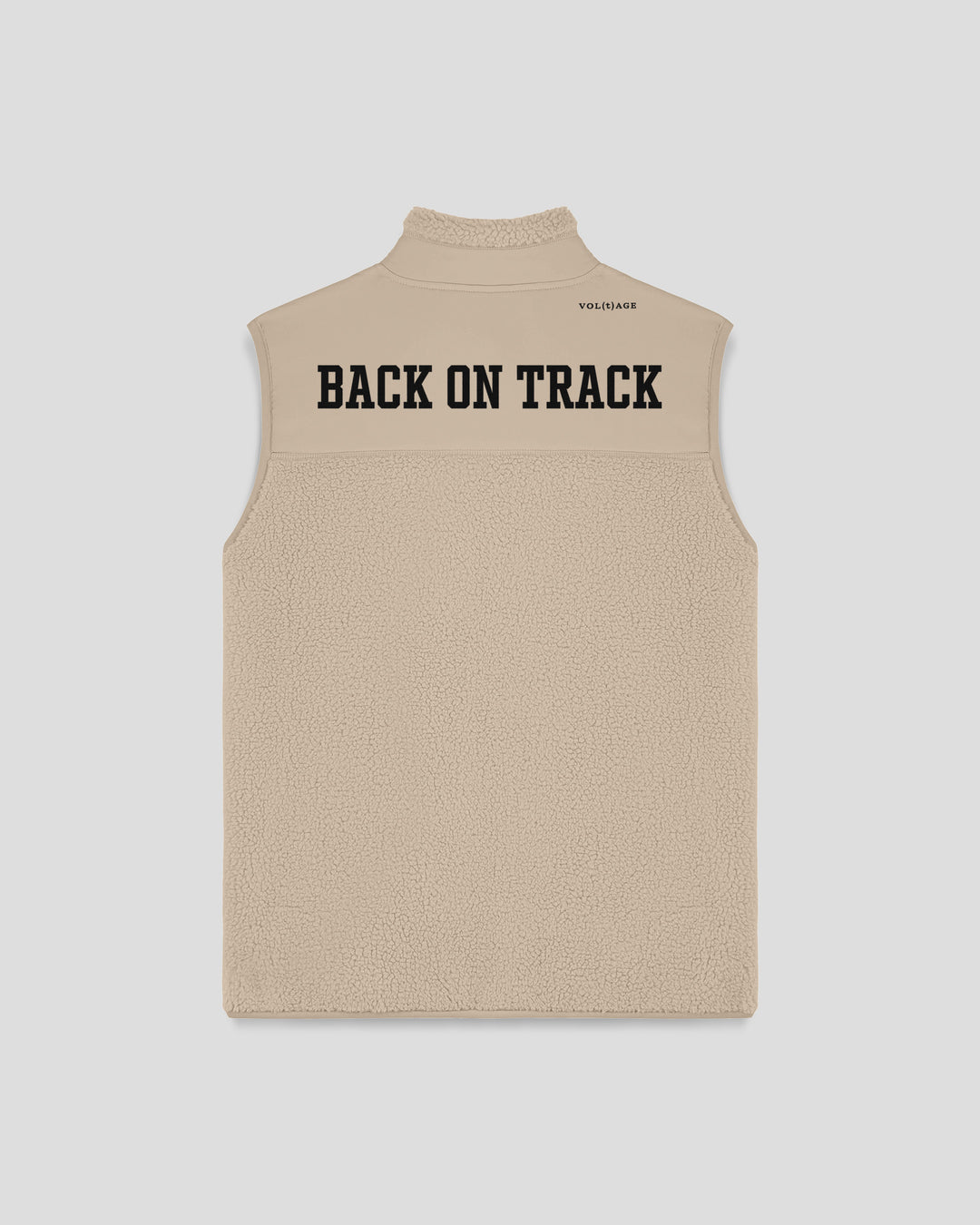 BACK ON TRACK|WALK THE TALK fleece sherpa vest