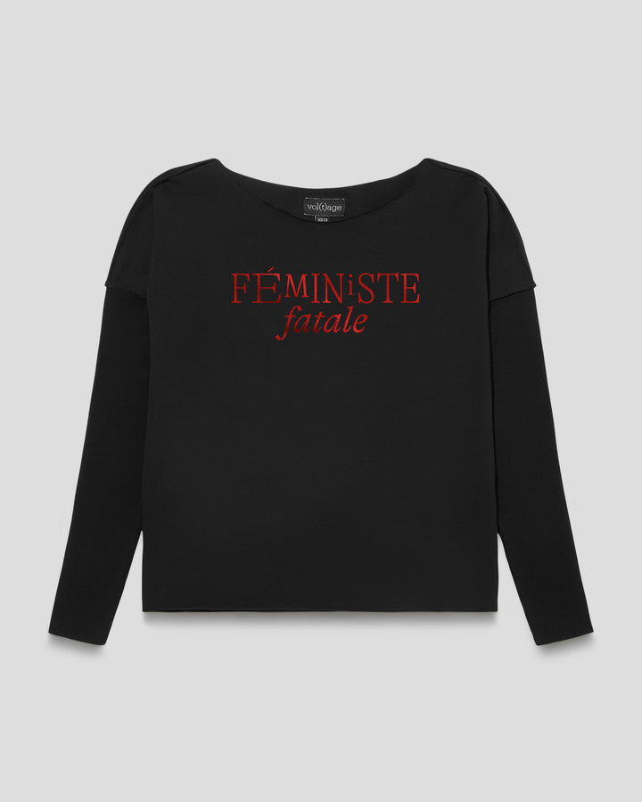 FEMINISTE FATALE relaxed smart-shirt