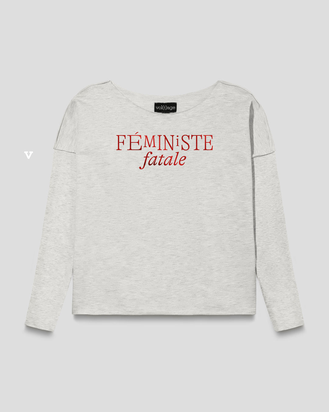 FEMINISTE FATALE relaxed smart-shirt