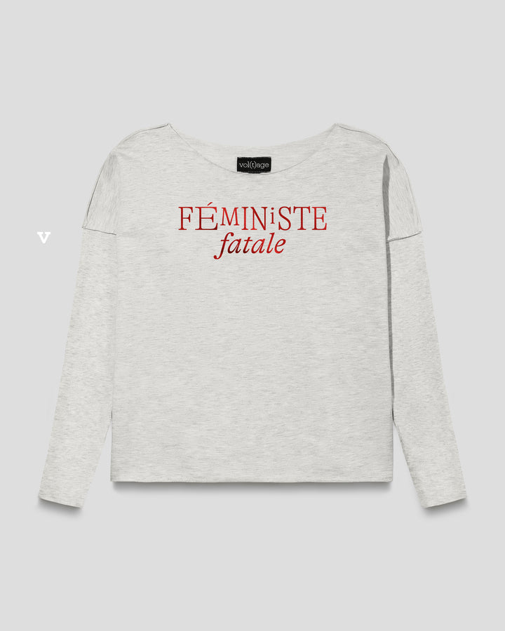 FEMINISTE FATALE relaxed smart-shirt