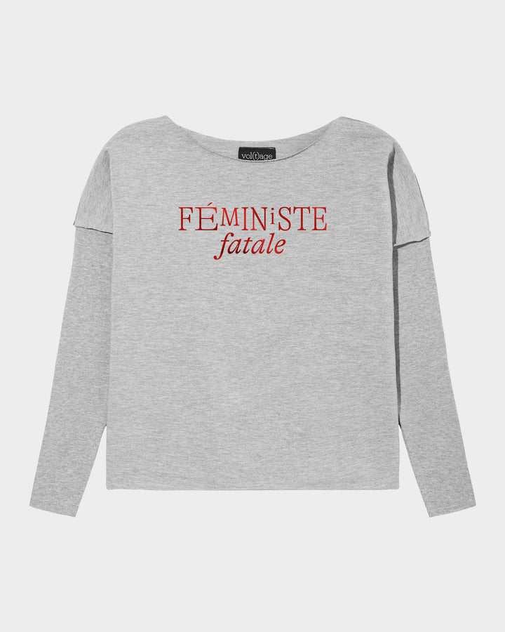 FEMINISTE FATALE relaxed smart-shirt