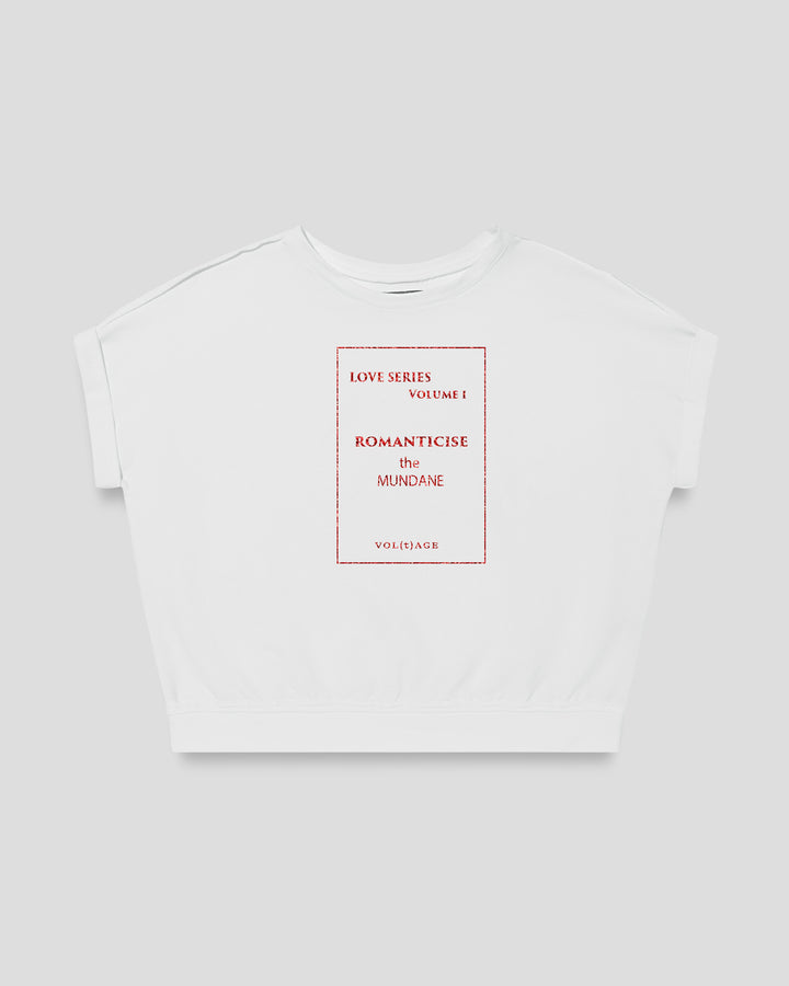 LOVE SERIES VOL I ROMANTICISE THE MUNDANE fitted smart-tee